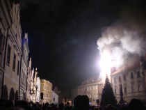 Třeboň 2013: Novoroční ohňostroj
