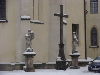 Detail třeboňského děkanského kostela (Husova ulice)