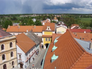 Hradecká brána - pohled z věže Staré radnice